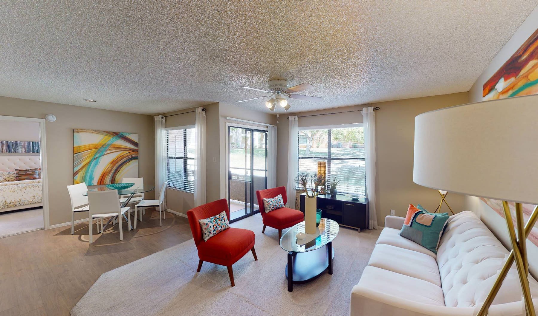 bright apartment interiors